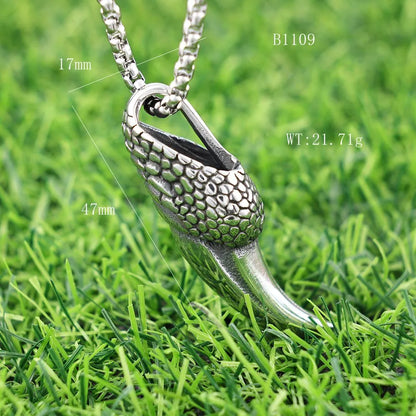 1 Piece 17*47mm 304 Stainless Steel Geometric Pendant Chain