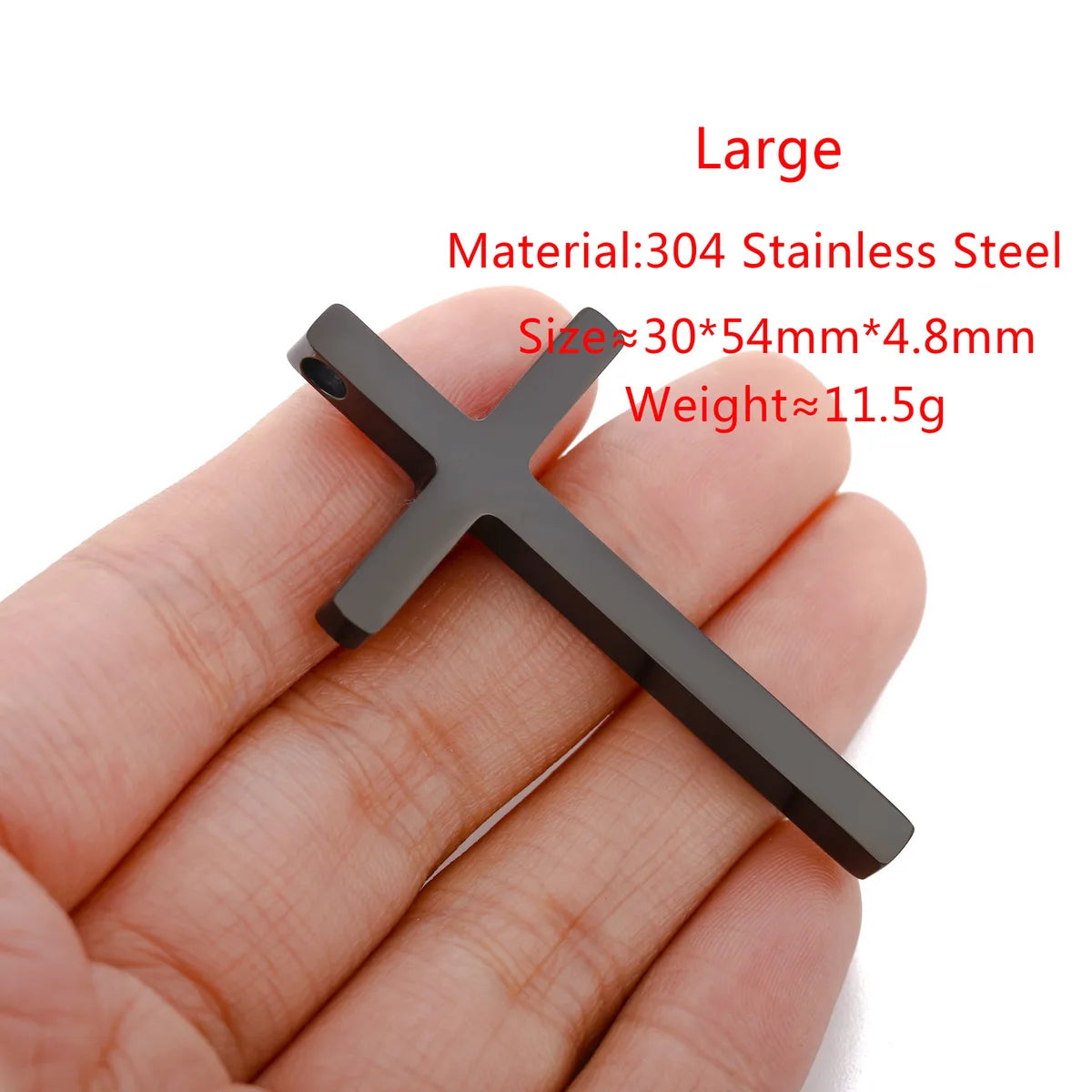 1 Piece 18*30MM 26*43mm 30*54mm 304 Stainless Steel Cross Pendant