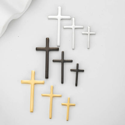 1 Piece 18*30MM 26*43mm 30*54mm 304 Stainless Steel Cross Pendant