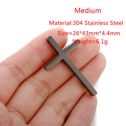 1 Piece 18*30MM 26*43mm 30*54mm 304 Stainless Steel Cross Pendant