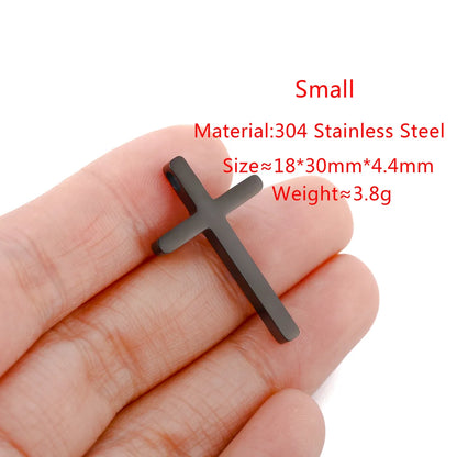 1 Piece 18*30MM 26*43mm 30*54mm 304 Stainless Steel Cross Pendant