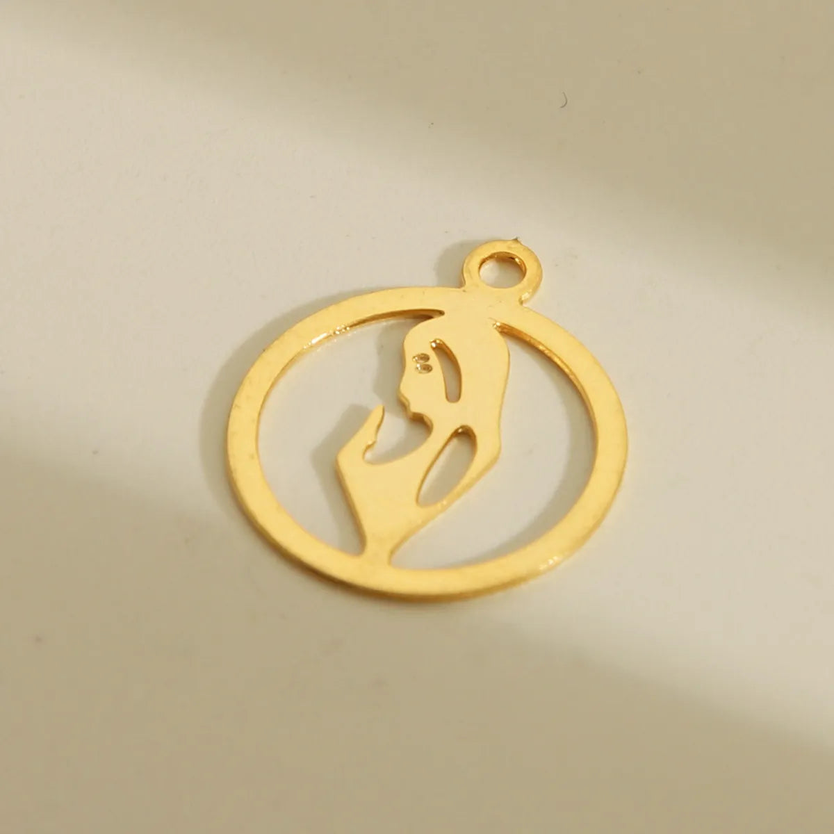 1 Piece 18mm 19mm 20mm 201 Stainless Steel 18K Gold Plated Elephant Tree Priest Polished Pendant