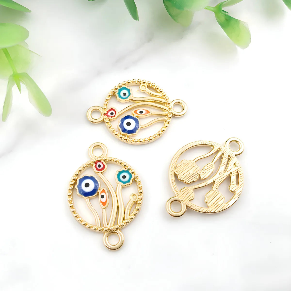 1 Piece 19*16mm Alloy Devil'S Eye Pendant