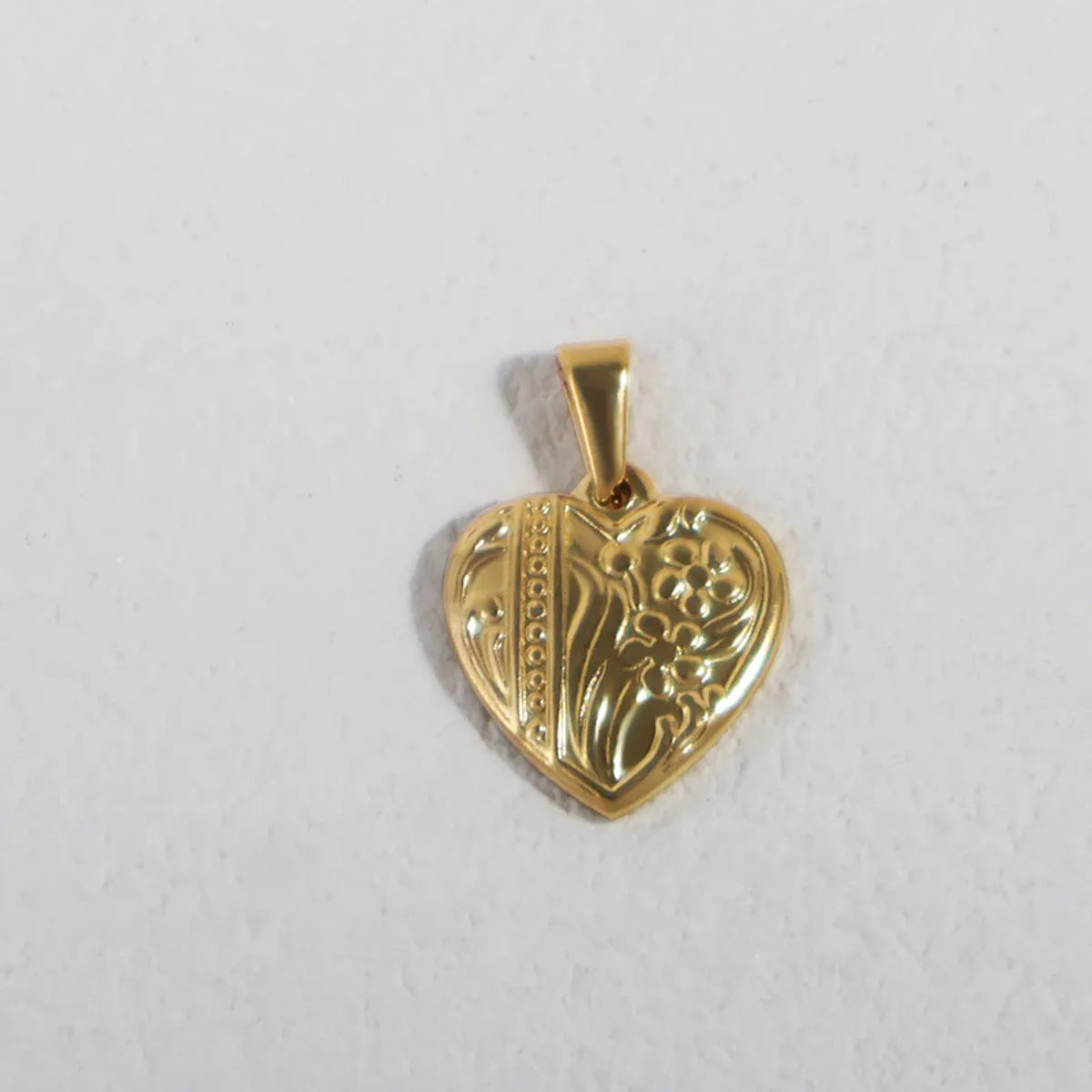 1 Piece 19*17.7mm 22.5*13.5mm 23.6*14.2mm 304 Stainless Steel Geometric Leaf Heart Shape Pendant