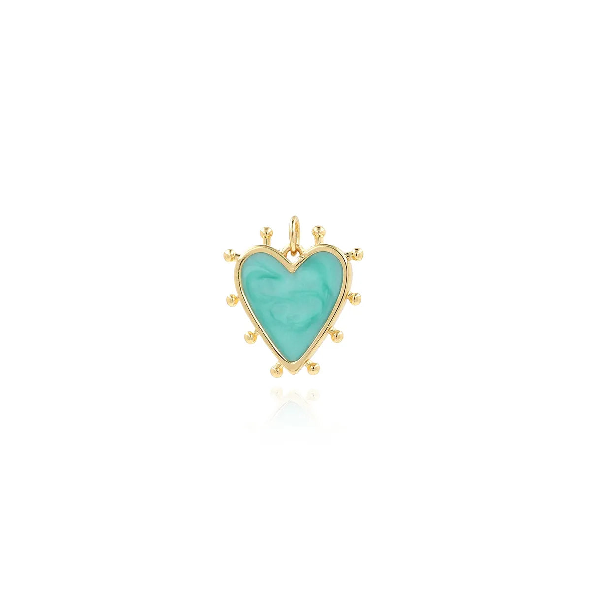 1 Piece 19.5*18*2.8mm Copper Heart Shape Pendant