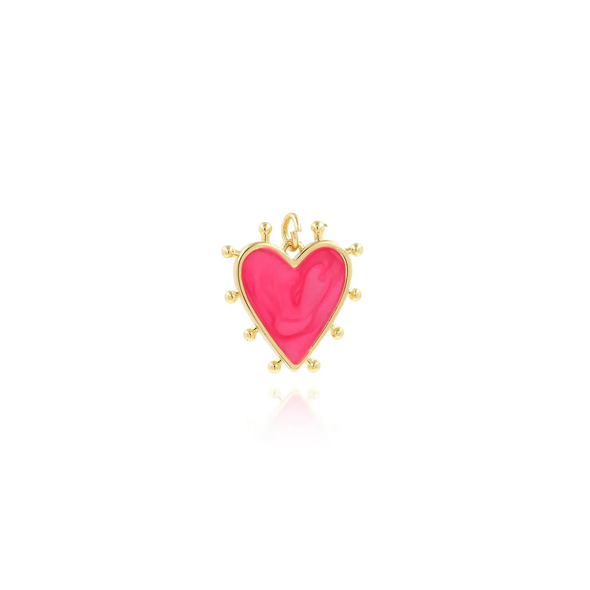 1 Piece 19.5*18*2.8mm Copper Heart Shape Pendant