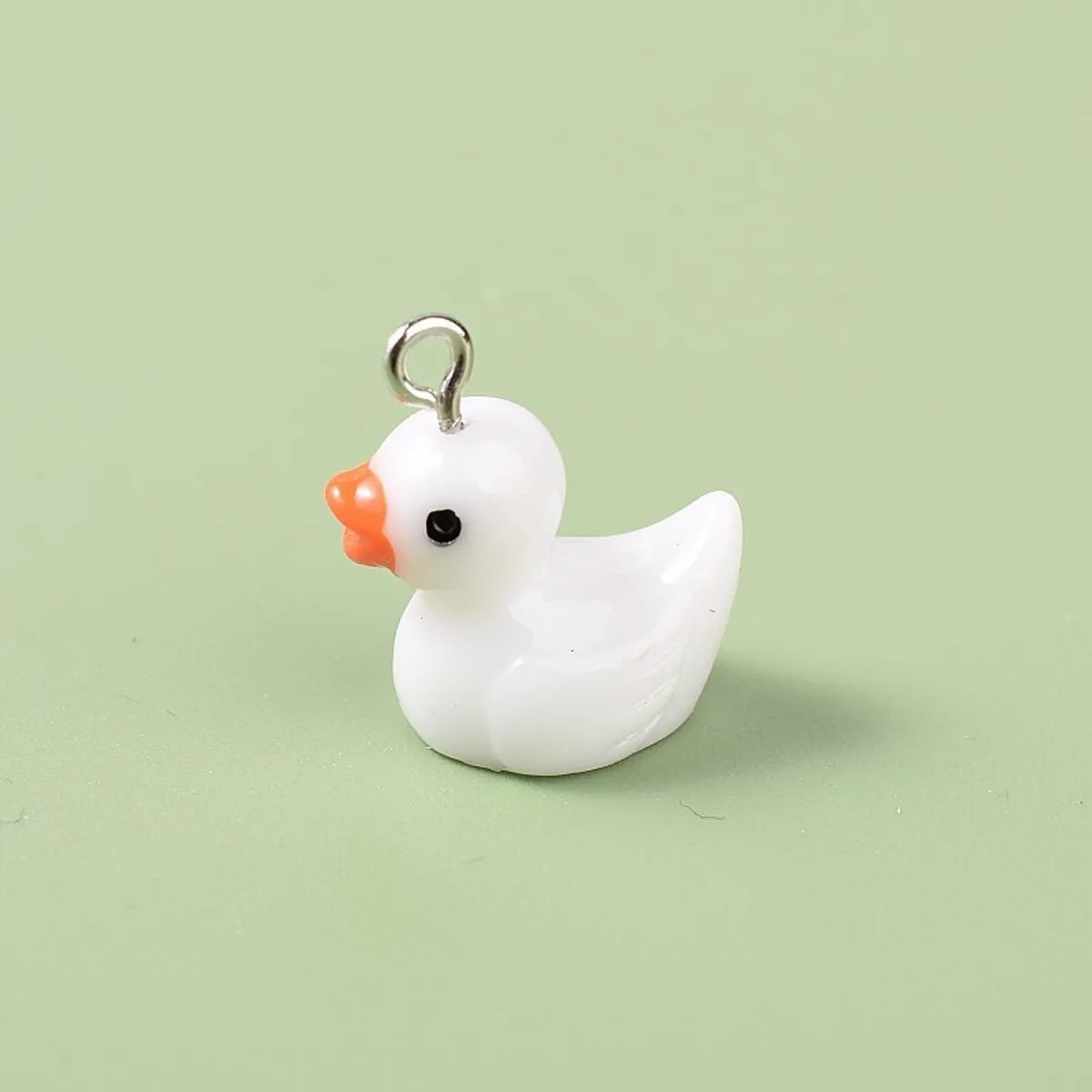 1 Piece 1.8cm Resin Rabbit Dog Duck Pendant