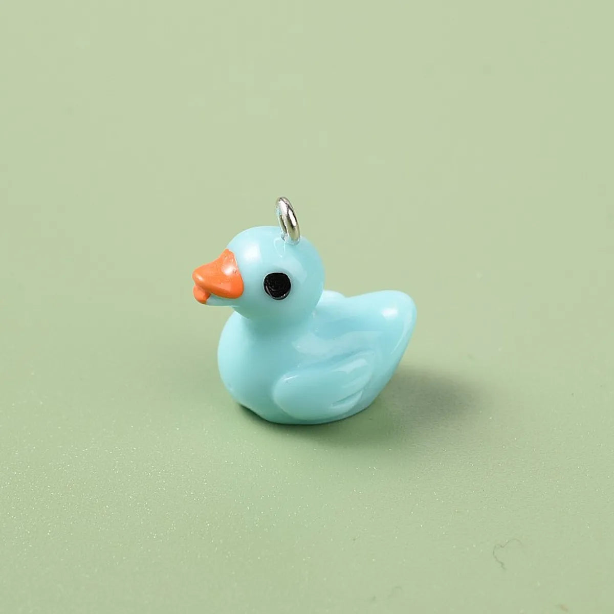 1 Piece 1.8cm Resin Rabbit Dog Duck Pendant