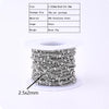 1 Roll 1.5*1.2mm 2.5*2mm 2*1.5mm 304 Stainless Steel 18K Gold Plated Solid Color Polished Chain