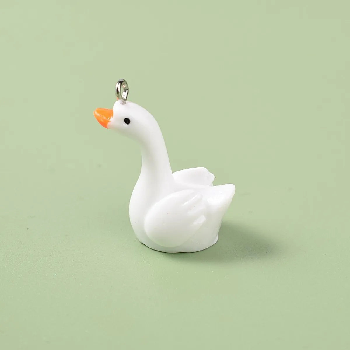 1 Piece 1.8cm Resin Rabbit Dog Duck Pendant