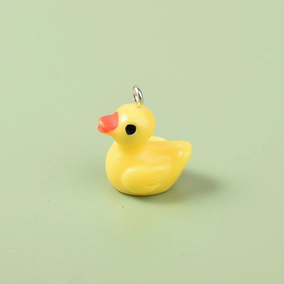 1 Piece 1.8cm Resin Rabbit Dog Duck Pendant