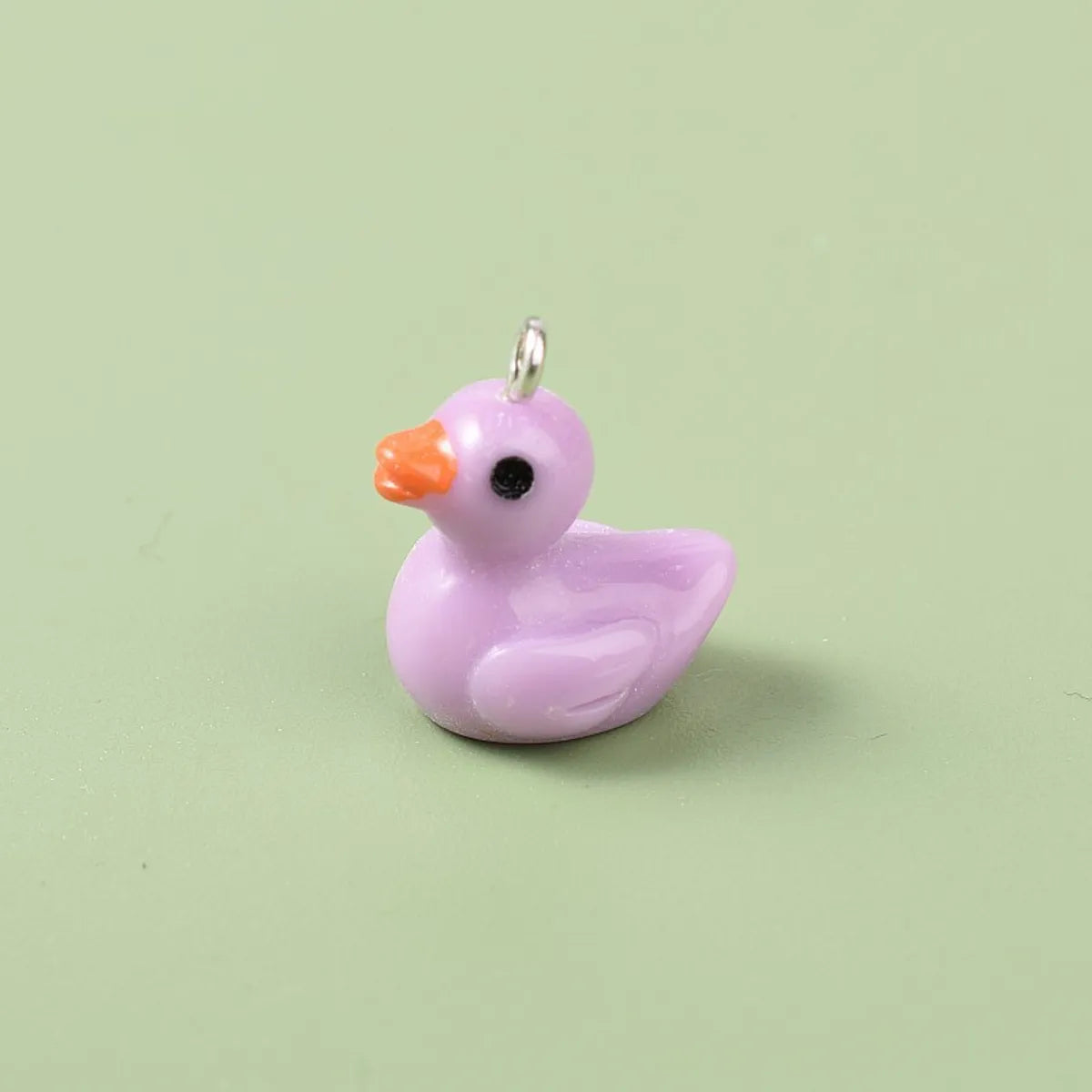 1 Piece 1.8cm Resin Rabbit Dog Duck Pendant