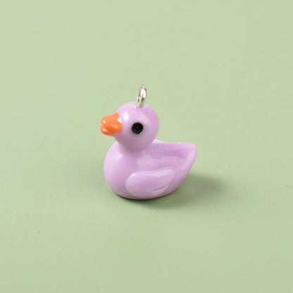 1 Piece 1.8cm Resin Rabbit Dog Duck Pendant