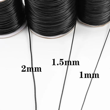 1 Piece 1mm 2MM Cord Solid Color Rope