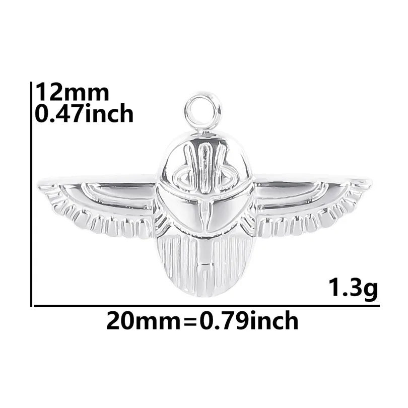 1 Piece 20*12mm Hole 1~1.9mm 304 Stainless Steel Owl Polished Pendant