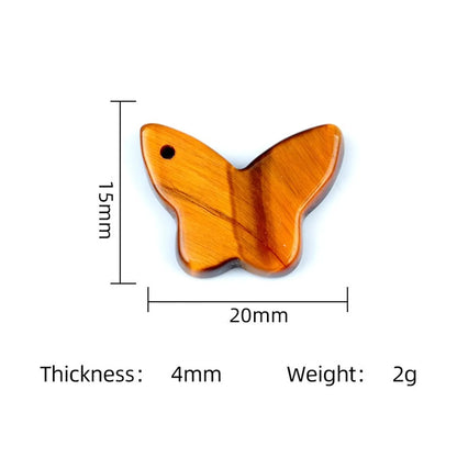 1 Piece 20*15mm Natural Stone Crystal Butterfly Pendant