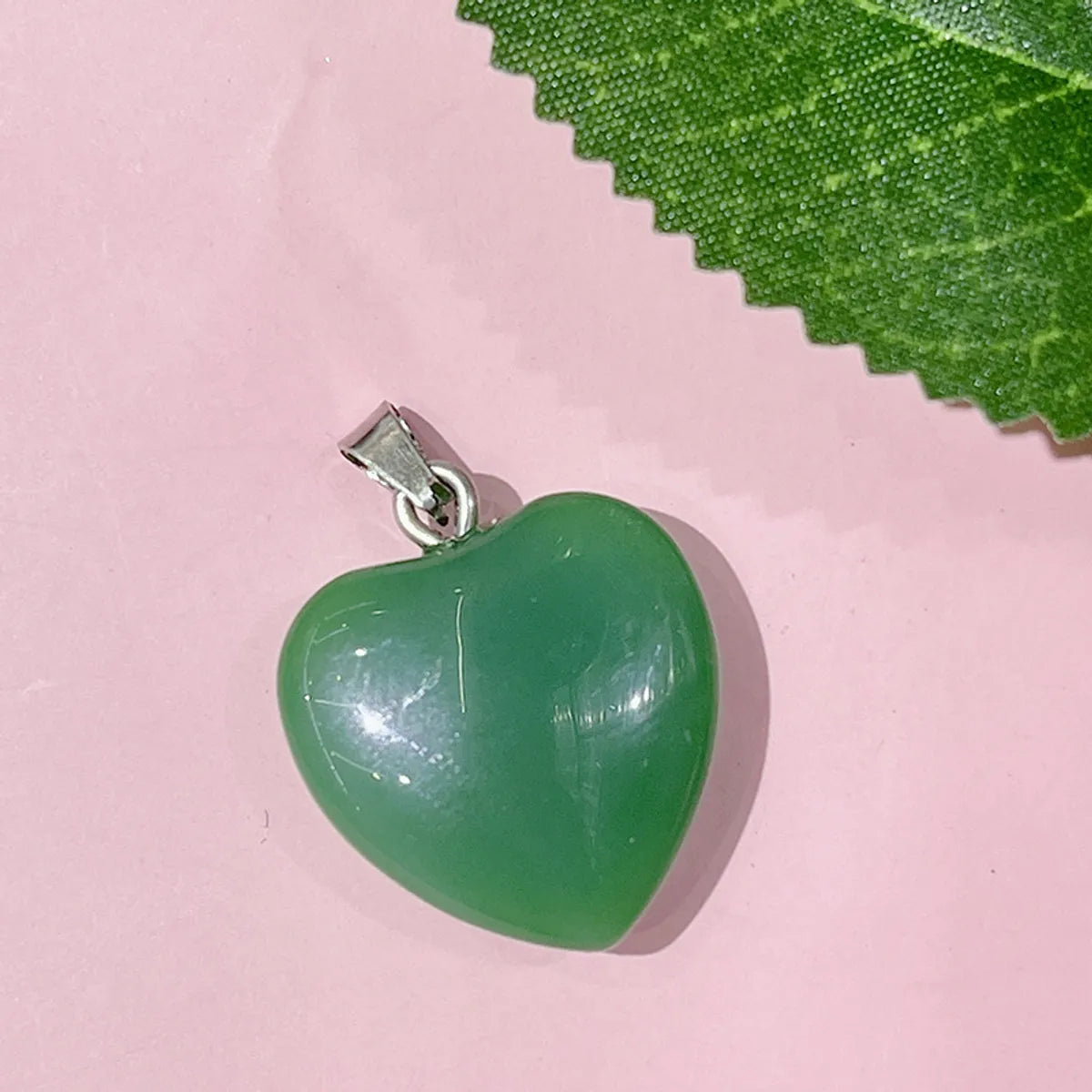 1 Piece 20*20mm Natural Stone Heart Shape Pendant