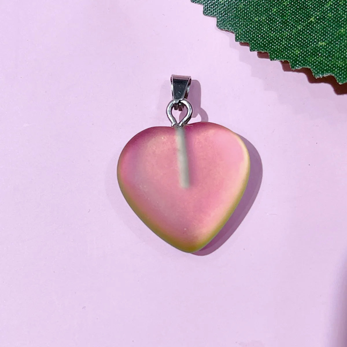 1 Piece 20*20mm Natural Stone Heart Shape Pendant