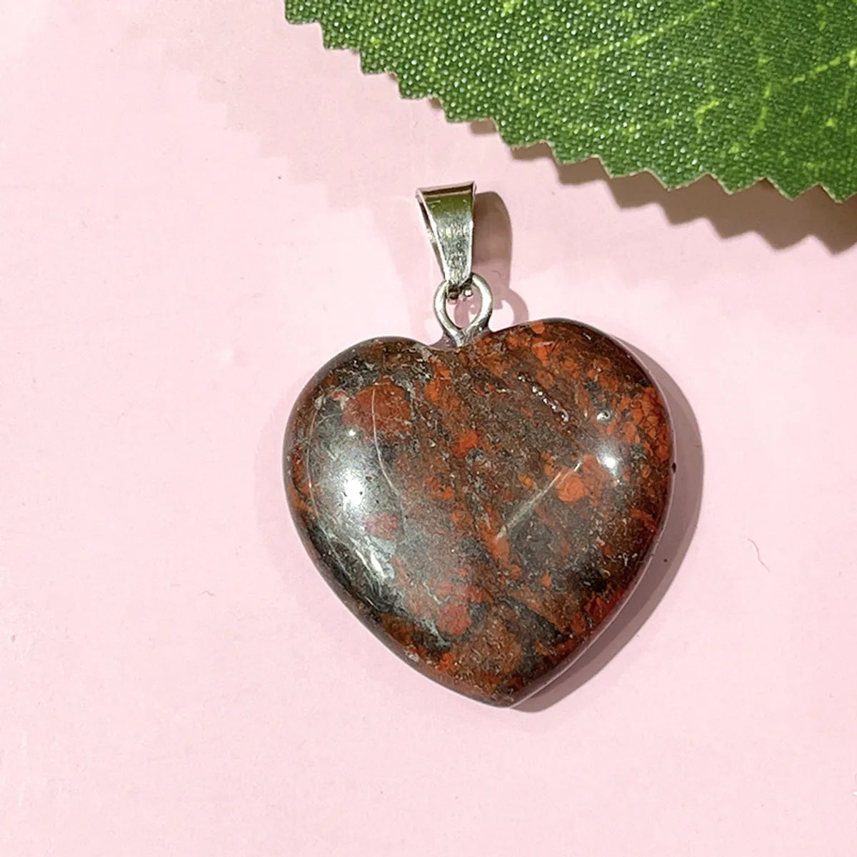 1 Piece 20*20mm Natural Stone Heart Shape Pendant