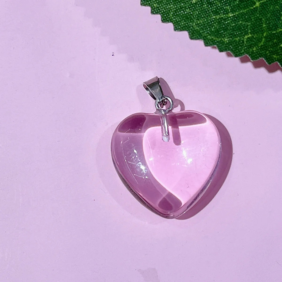 1 Piece 20*20mm Natural Stone Heart Shape Pendant