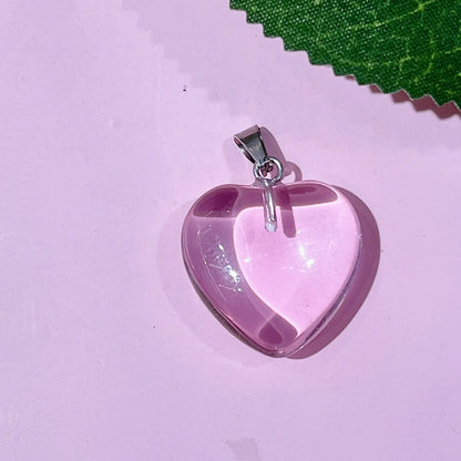 1 Piece 20*20mm Natural Stone Heart Shape Pendant