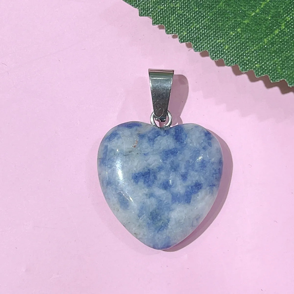 1 Piece 20*20mm Natural Stone Heart Shape Pendant