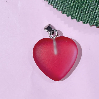 1 Piece 20*20mm Natural Stone Heart Shape Pendant