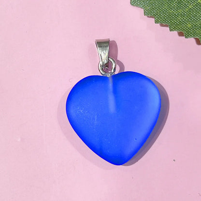 1 Piece 20*20mm Natural Stone Heart Shape Pendant