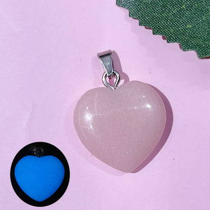 1 Piece 20*20mm Natural Stone Heart Shape Pendant