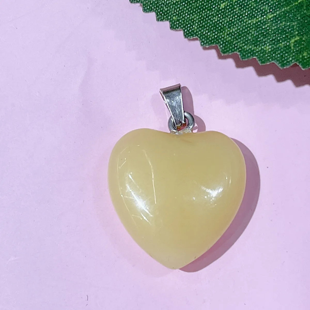 1 Piece 20*20mm Natural Stone Heart Shape Pendant