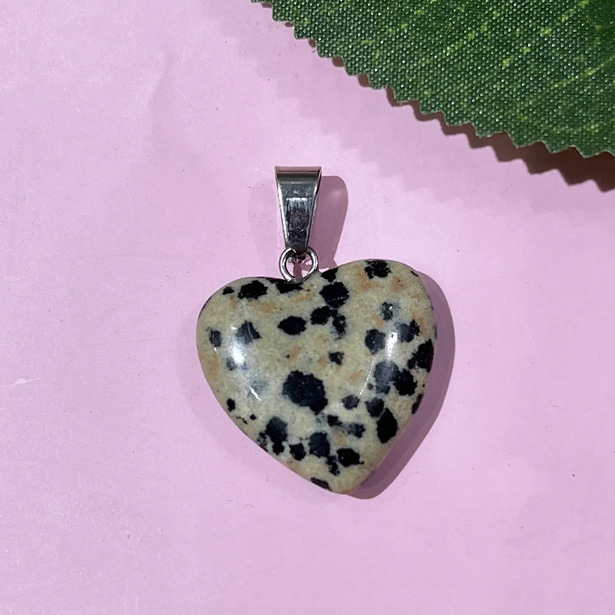 1 Piece 20*20mm Natural Stone Heart Shape Pendant