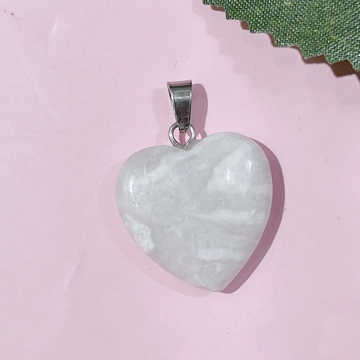 1 Piece 20*20mm Natural Stone Heart Shape Pendant