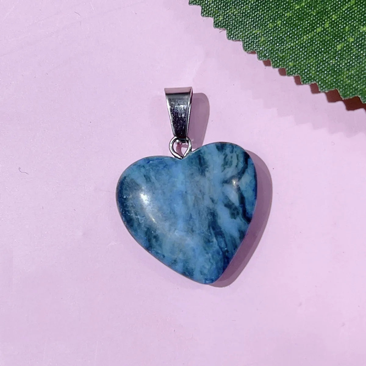 1 Piece 20*20mm Natural Stone Heart Shape Pendant