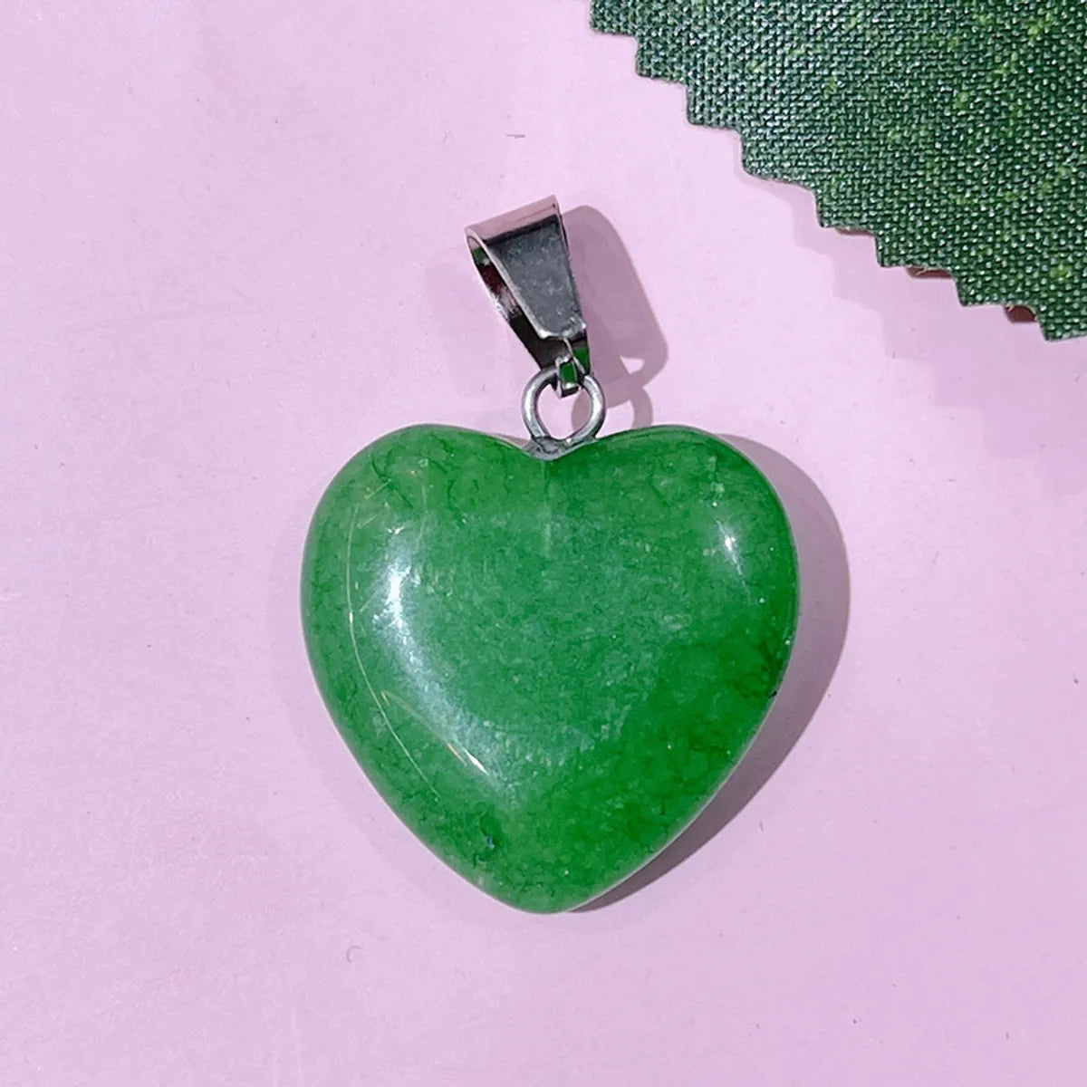 1 Piece 20*20mm Natural Stone Heart Shape Pendant