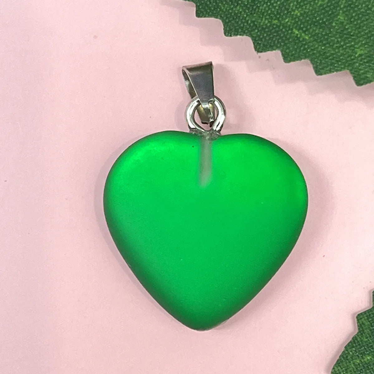 1 Piece 20*20mm Natural Stone Heart Shape Pendant