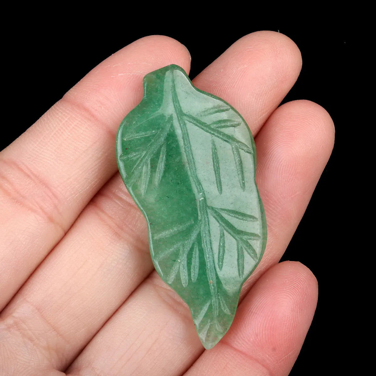 1 Piece 20-25*47mm Crystal Agate Leaves Pendant