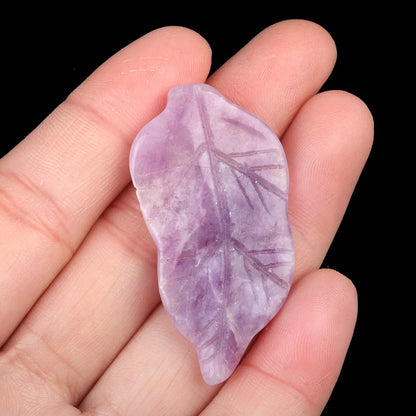 1 Piece 20-25*47mm Crystal Agate Leaves Pendant