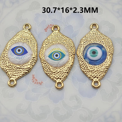 1 Piece 21.5*16mm 30.7*16mm Metal Eye Pendant