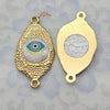 1 Piece 21.5*16mm 30.7*16mm Metal Eye Pendant