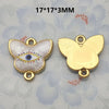 1 Piece 21.5*16mm 30.7*16mm Metal Eye Pendant