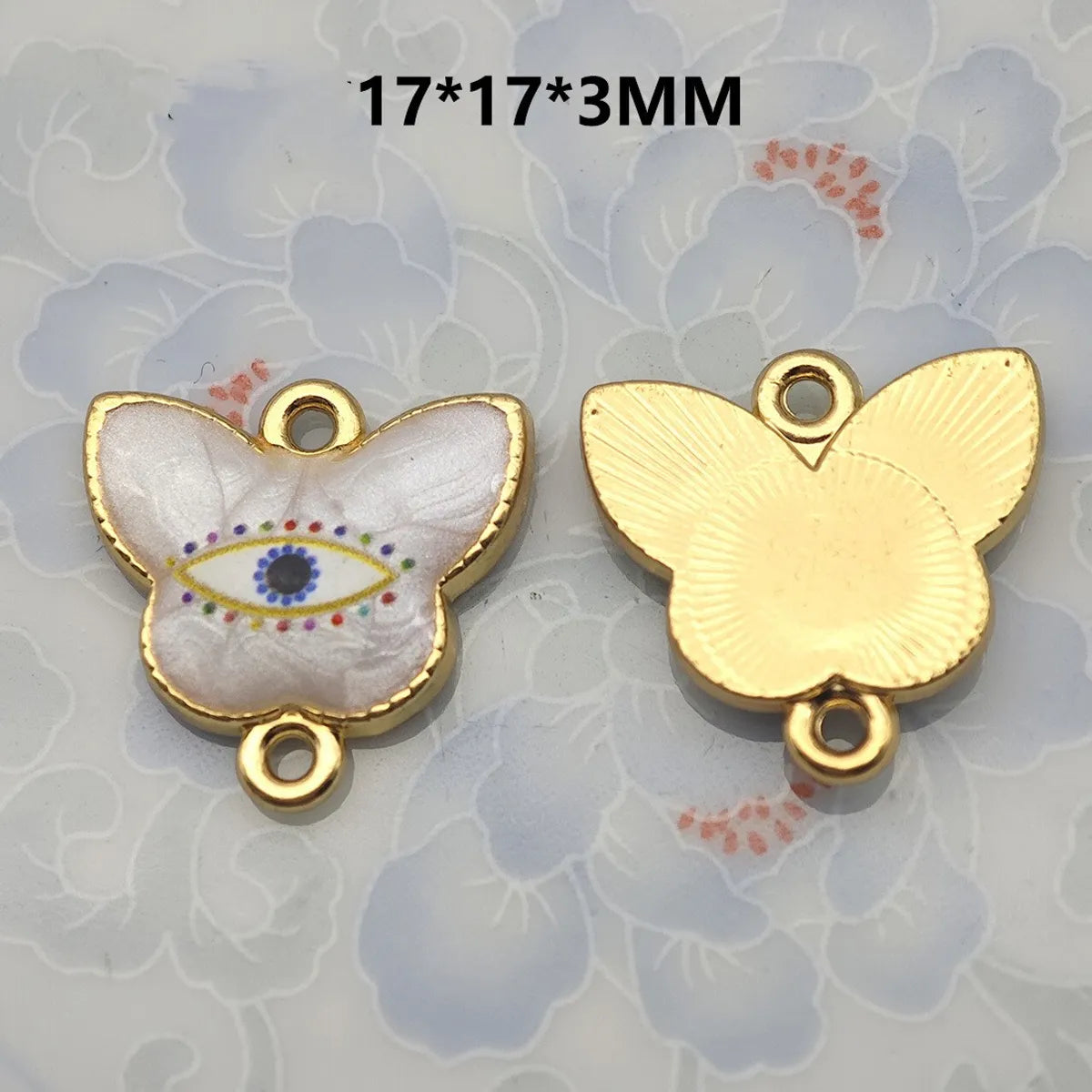 1 Piece 21.5*16mm 30.7*16mm Metal Eye Pendant