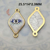 1 Piece 21.5*16mm 30.7*16mm Metal Eye Pendant