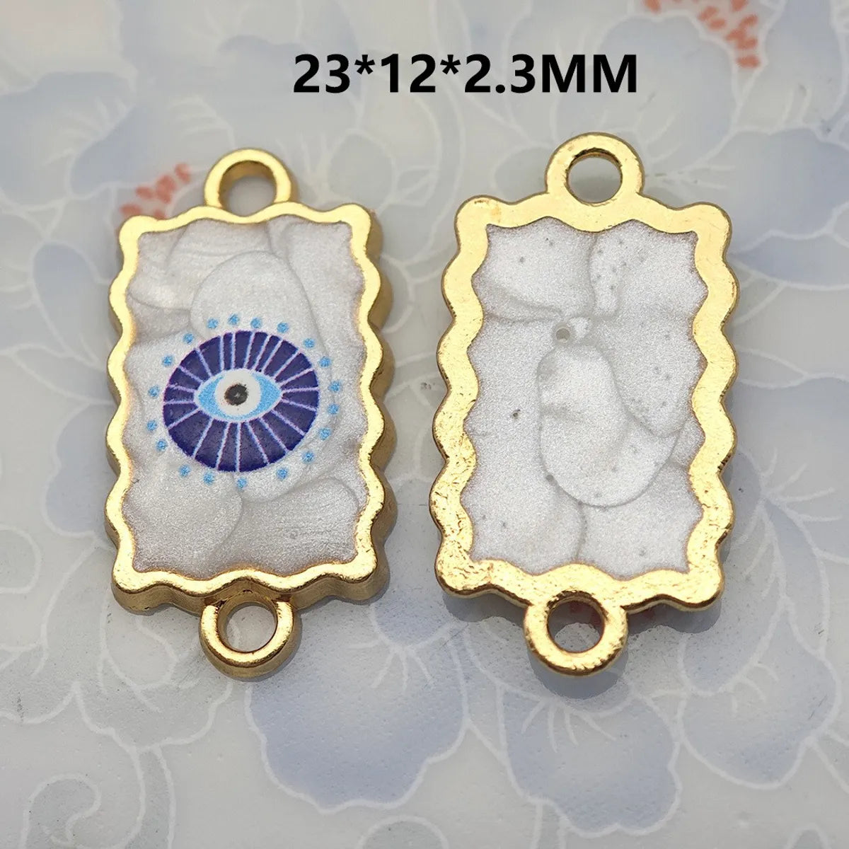 1 Piece 21.5*16mm 30.7*16mm Metal Eye Pendant