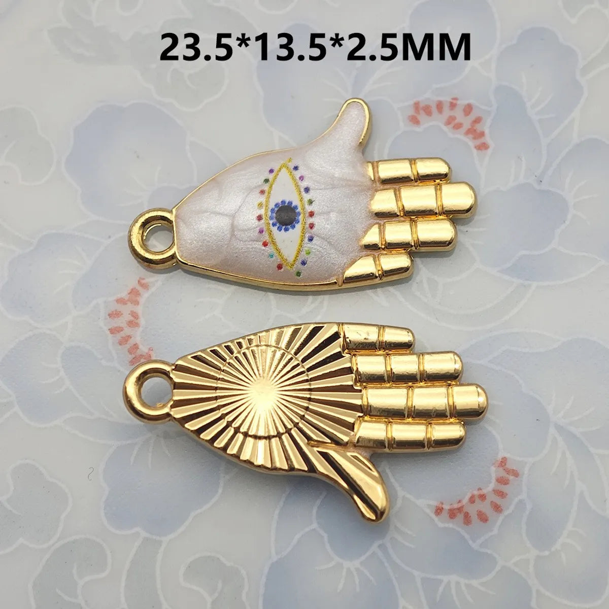 1 Piece 21.5*16mm 30.7*16mm Metal Eye Pendant