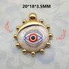 1 Piece 21.5*16mm 30.7*16mm Metal Eye Pendant