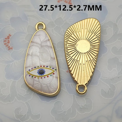 1 Piece 21.5*16mm 30.7*16mm Metal Eye Pendant