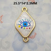 1 Piece 21.5*16mm 30.7*16mm Metal Eye Pendant