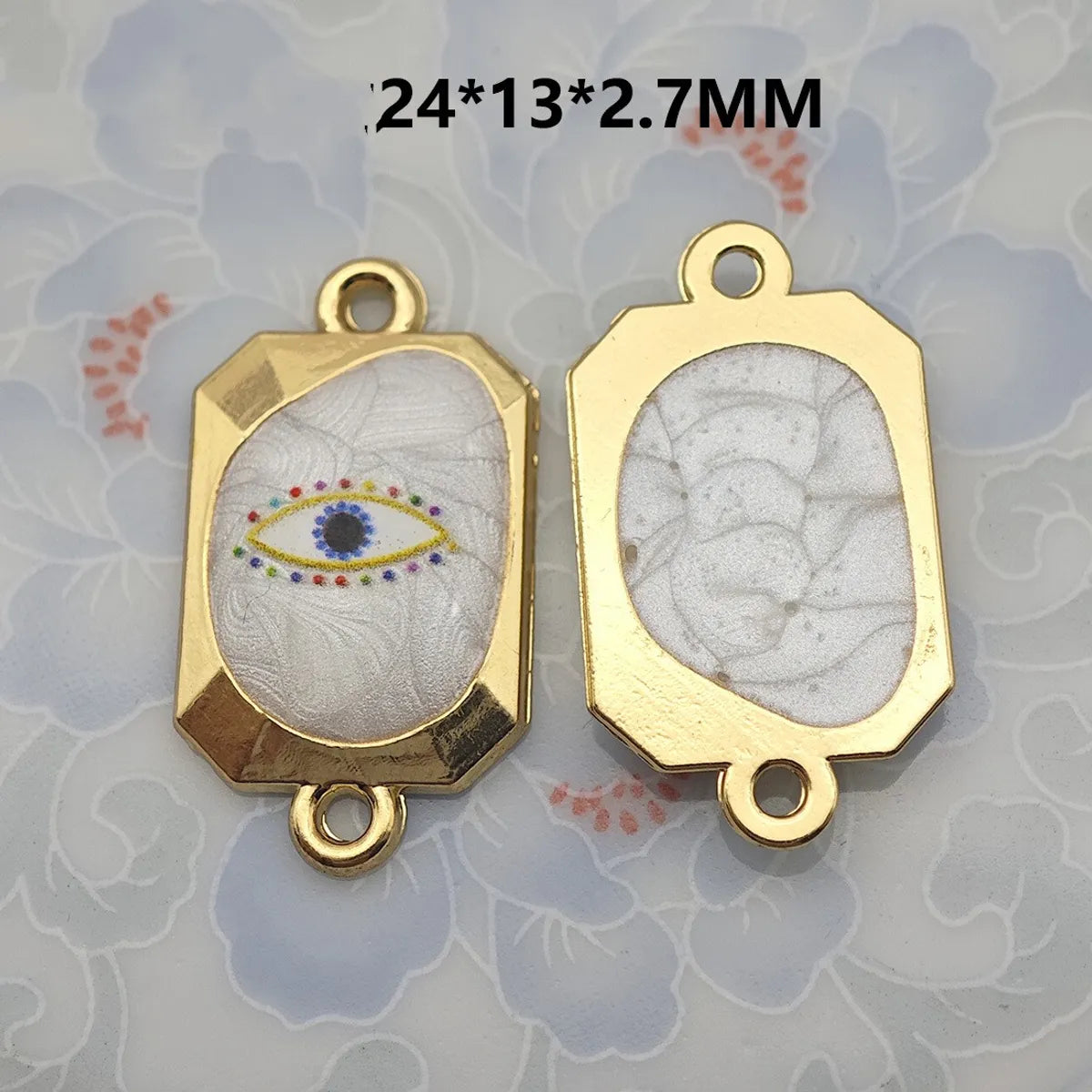 1 Piece 21.5*16mm 30.7*16mm Metal Eye Pendant