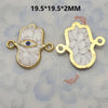 1 Piece 21.5*16mm 30.7*16mm Metal Eye Pendant