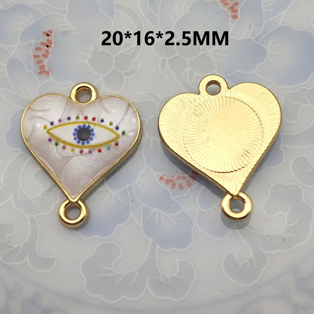 1 Piece 21.5*16mm 30.7*16mm Metal Eye Pendant